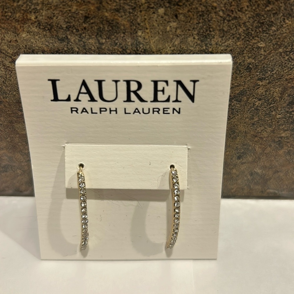 New Ralph Lauren Gold Tone Earrings